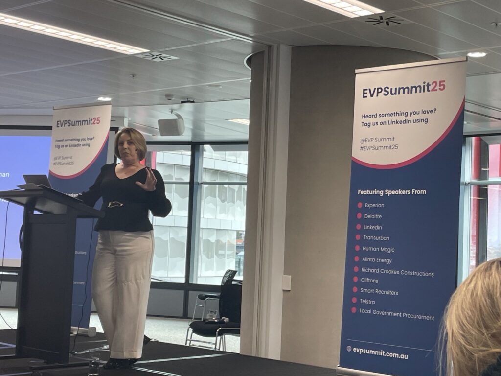 Industry insights 2025 EVP Summit in Sydney. Attended by Hill Consulting HRS, Rachel Hill